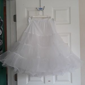 2 Layer White Petticoat